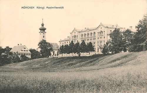 Das Königliche Maximilianstift, historische Ansichtskarte, ca. 1900 © privat