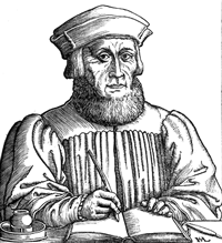 Hans Sebald Lautensack, Johann Aventinus, 1554, Druck, Nürnberg, Germanisches Nationalmuseum, Graphische Sammlung