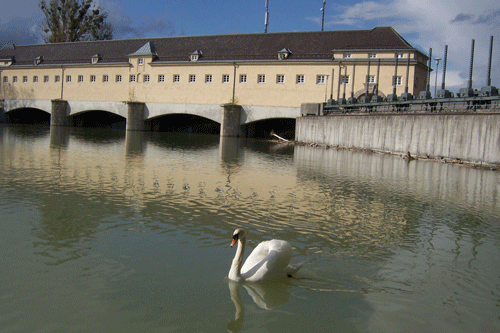 Das Oberföhringer Stauwehr hpt © Verein für Stadtteilkultur im Münchner Nordosten (2008).