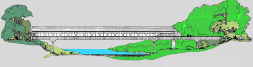 Zeichnung: St. Emmeramsbrücke. 1978