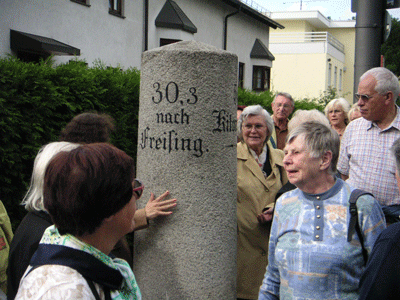 Foto: Kilometerstein Oberföhringer Straße 37