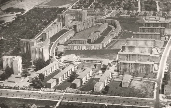 Parkstadt Bogenhausen, Luftbildaufnahme 1958