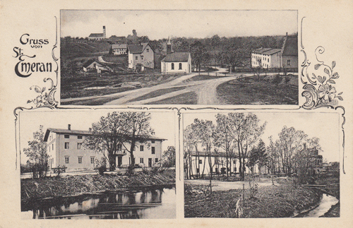Historische ANsichtskarte "Gruss von St. Emeran" um 1900 © privat