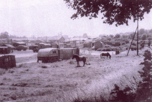 Wohnwagenlager Riemer Straße, 1950er Jahre, Buchscan aus: s.o.