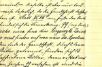 Ausschnitt aus einer Handschrift der Monacensia (P. Francisci Sigl (Ord. Sti. Franc.): Geschichte der Münchner Geißeln in schwedischer Gefangenschaft, 1635)