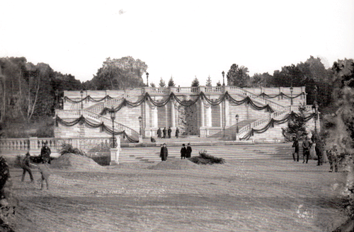 Bauarbeiten an der Prinzregent-Luitpold-Terrasse 1895 (Foto Stuffler)