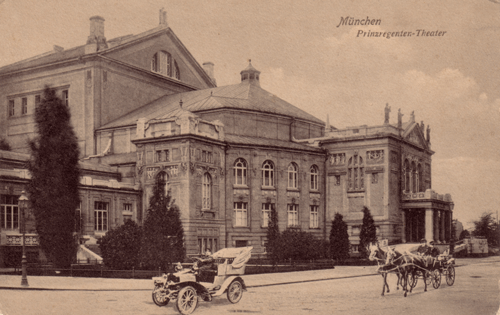 Prinzregententheater, historische Ansichtskarte um 1900 © privat