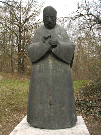 Die Emmeramsstatue von Nida-Rümelin, Foto: hpt © Verein für Stadtteilkultur im Münchner Nordosten e.V. (2008)
