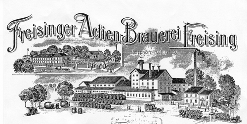 Briefkopf der Freisinger Aktienbrauerei, 1912. © privat