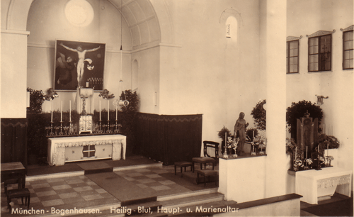 Haupt- und Marienaltar; historische Ansichtskarte © privat