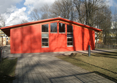 Die Städtische Kindertagesstätte am Bichlhofweg 8, 2009; hpt © Verein für Stadtteilkultur im Münchner Nordosten e.V.