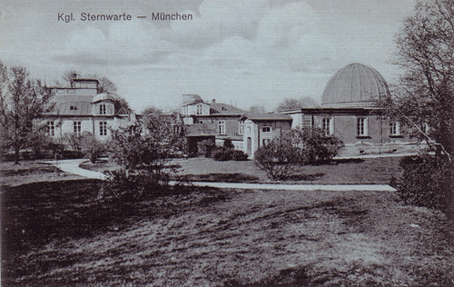 Die Königliche Sternwarte auf einer Ansichtskarte von 1914