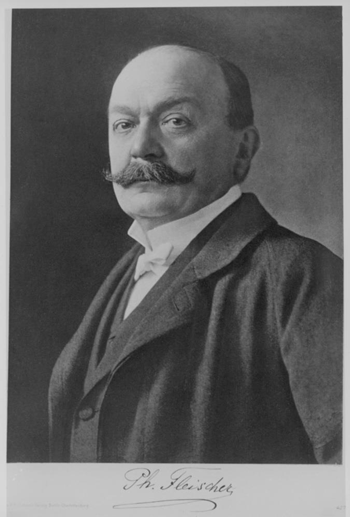 Prof. Ernst Philipp Fleischer, um 1910. Quelle: Stadtarchiv München, Sign. DE-1992-FS-PER-F-0165-01