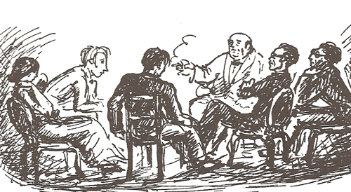 "Wilhelm Dieß erzählt eine Geschichte", von Ernst Penzold (1892–1955)