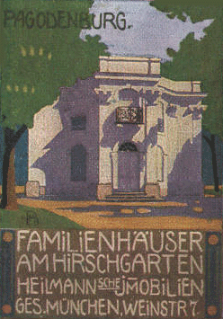 Reklamemarke um 1900 von Ludwig Hohlwein © privat