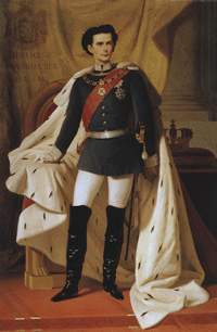 Ludwig II. in Generalsuniform, Darstellung von Ferdinand Piloty, 1865