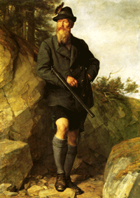 Prinzregent Luitpold auf der Jagd, Gemälde von Franz Defregger