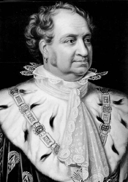 König Maximilian I. Joseph von Bayern im Staatsornat