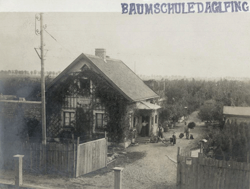 Baumschule Möhl & Schnizlein in der Brodersenstraße in Daglfing 1903 © Stadtarchiv München, Sign. DE-1992-FS-PK-STB-13913