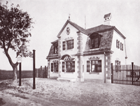 Zollhaus Schwabing, Buchscan aus: "Münchener bürgerliche Baukunst der Gegenwart. 1898 - 1909." Callwey Reprint.