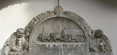 Familiengrab der Kaffls am Bogenhauser Friedhof von St. Georg.