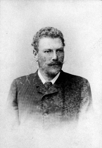 Franz Kaffl (1854-1940), Ökonomierat, Guts- und Ziegeleibesitzer, Gemeindebevollmächtigter der Landgemeinde Bogenhausen 1892, 1906 bis 1911 und bürgerlicher Magistratsrat 1912 bis 1919 (Liberale Partei), im Jahr 1888. Quelle: Stadtarchiv München, Sign. C1892013, http://stadtarchiv.muenchen.de/scopeQuery/detail.aspx?ID=703201