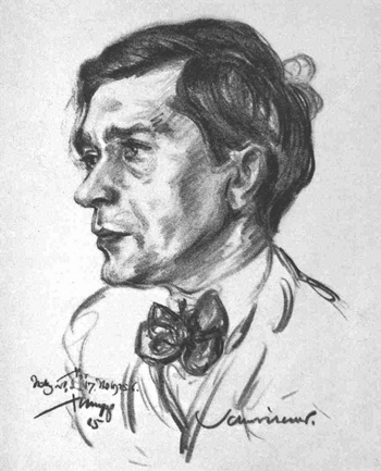 Emil Stumpp, Porträt Paul Schmitthenner, 1926.