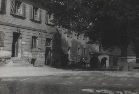 Gaststätte »Zur Bundesschießstätte« in Steinhausen im Jahr 1920. Quelle: Stadtarchiv München, Sammlung Karl Valentin, Sign, DE-1992-FS-NL-KV-0912.
