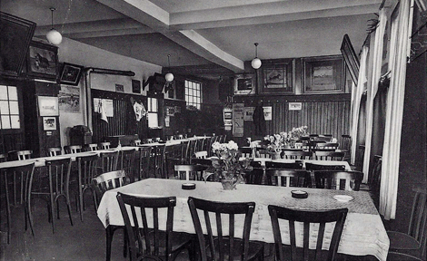 Innenansicht Gaststätte zur Rennbahn, ca. 1930er-Jahre