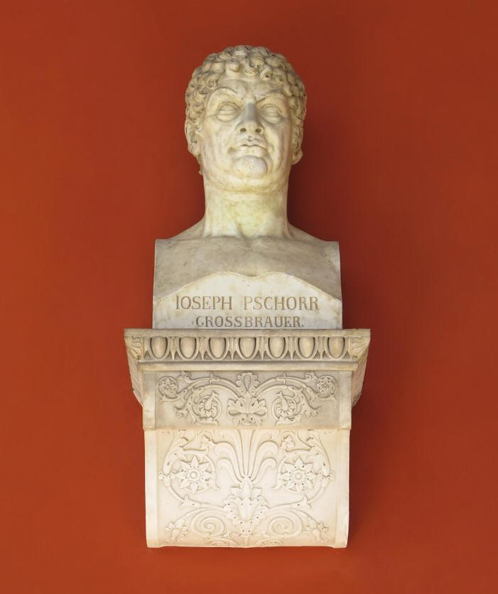 Büste von Joseph Pschorr in der Ruhmeshalle der Bavaria/Theresienhöhe.