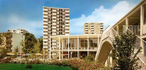 Die Parkgaststätte in der Parkstadt Bogenhausen (1955/56) Quelle: Bestand Neue Heimat FH 1.11.08.098