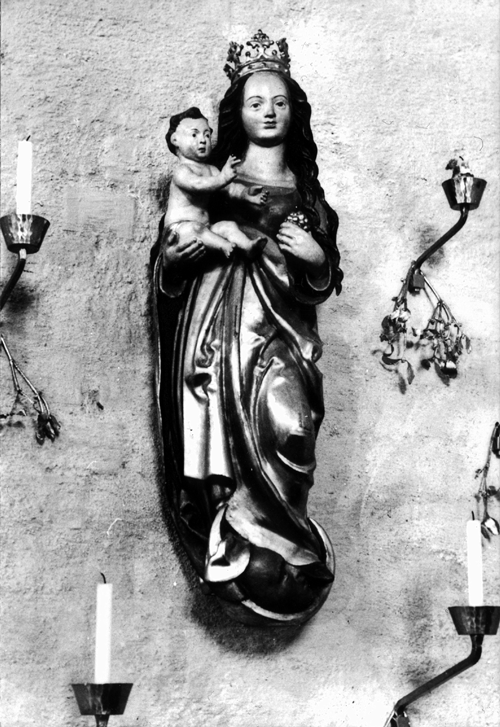 Die Madonna auf dem Halbmond in St. Klara heute