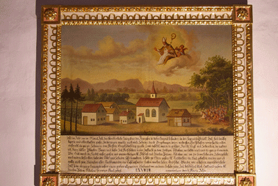 Votivbild im Inneren von St. Nikolaus; hpt © Verein für Stadtteilkultur im Münchner Nordosten e.V., 2007