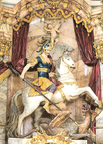 Der Hochaltar in St. Georg, Bogenhausen, Ansichtskarte