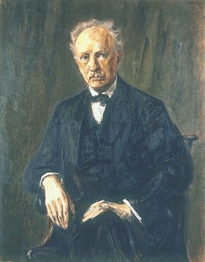 Abbildung: Richard-Strauss-Porträt von Max Liebermann, Öl auf Leinwand, 1918.