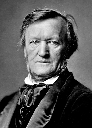 Richard Wagner, Fotografie von Franz Hanfstaengl, München 1871.
