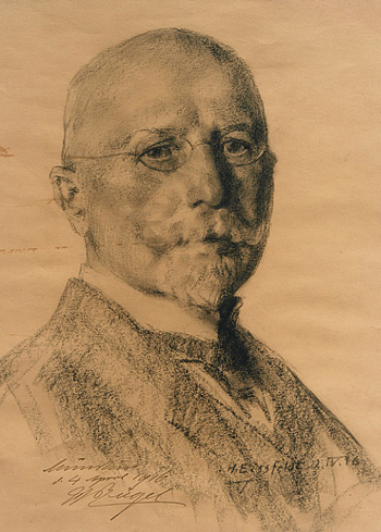 Heinrich von Zügel, Porträt von Hermann Eissfeldt, 1916