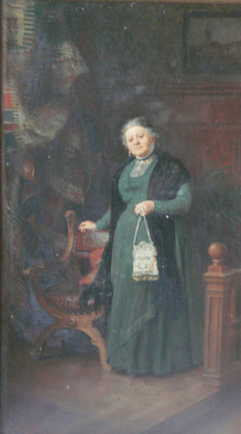 Lorenz und Anna Betz, anonymes Ölgemälde o.J., porträtiert in der Villa Händelstraße 1. © Dr. Gerhard Selmayr