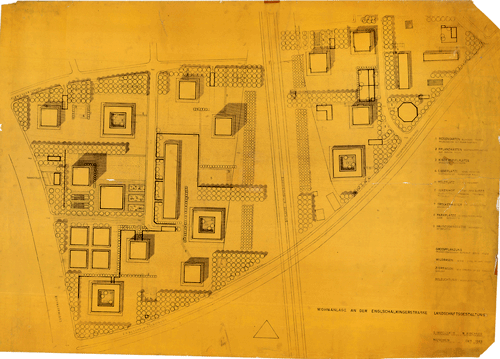 Gesamtplan des Cosimaparks (Oktober 1963) © TUM