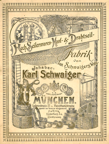 Ehemals »Jos. Schwaiger's Witwe«, Seilerei