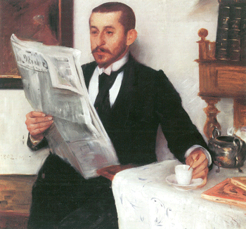 Lovis Corinth: Porträt des Malers Benno Becker, 1892