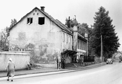 Abriss des »Bürgermeister-Hauses« im Jahr 1962.
