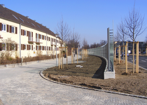 Häuser an der Effnerstraße (Höhe Einmündung Englschalkinger Straße)