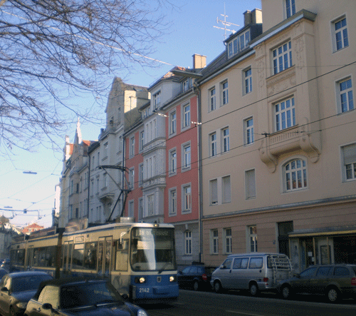 Tram in der Ismaninger Straße im Jahr 2007 © dietlind pedarnig