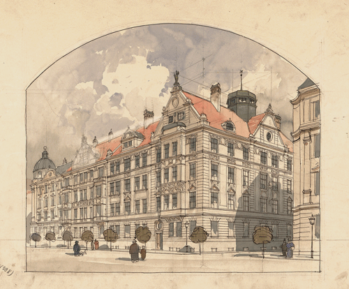 Blatt aus der Reihe "Bilder aus Tyrol", München 1909