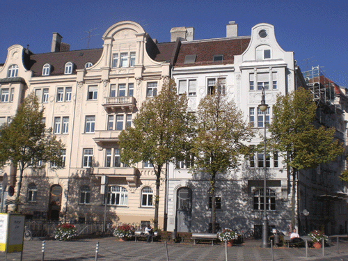 Häuserfassaden Prinzregenteplatz Nr. 15, Nr. 16 und Nr. 17 Fotos © dietlind pedarnig, 2007