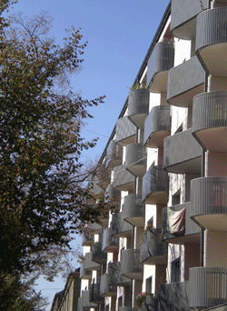 Häuserfassade Prinzregentenstraße kurz vor dem Vogelweideplatz © dietlind pedarnig