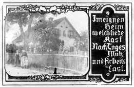 Schusterei Bischof, um 1925, alte Zamdorfer Straße 91, später Riemer Straße 91