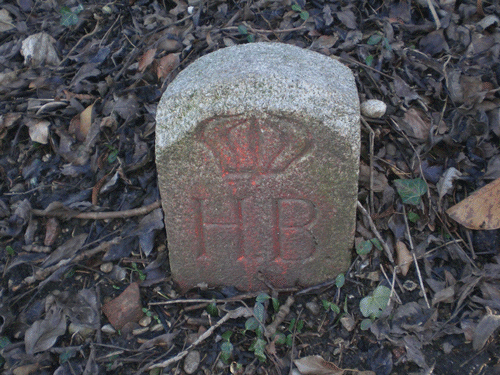 Kopie eines Grenzsteins am Rochus-Dedler-Weg, © dietlind pedarnig, 2008.