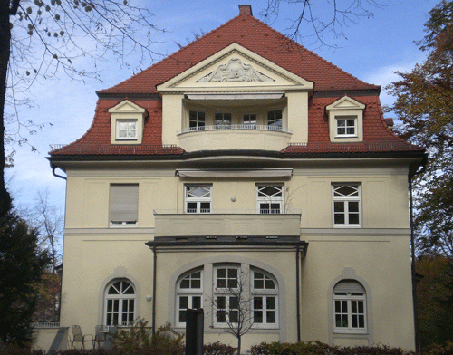 Stury-Villa, Possartstraße 18, mit der Südseite zum Shakespeareplatz © dietlind pedarnig (2007)